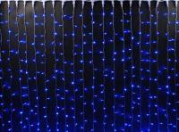 Светодиодный занавес цсиний 1,5х1,5м (штора)