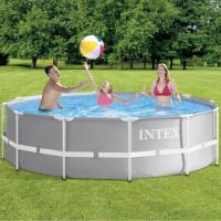 Каркасный сборный бассейн Intex Metal Frame Pool 305*99 с фильтром и ЛЕСТНИЦЕЙ, 26706NP