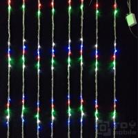 Светодиодный занавес-водопад цветной 1,5х1,5 