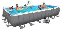 КАРКАСНЫЙ бассейн INTEX RECTANG ULAR ULTRA FRAME POOL (732 Х 366 Х 132 СМ) + ПЕСОЧ. ФИЛЬТРУЮЩИЙ НАСОС + АКСЕССУАРЫ, 26364