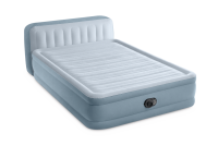  Надувная кровать 152х236х86см со спинкой, встр.нас. 220В, до 272кг, Intex 64450