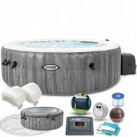 СПА-бассейн 145/196х71см "Greywood Deluxe" 795л, круглый, аэромассаж, 28440 