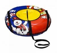 Санки-ватрушка с автокамерой Снеговик, 93см (ТЯНИТОЛКАЙ).