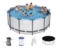 Каркасный бассейн Steel Pro Max 366х122см, 10250л, фил.-насос 2006л/ч ...
