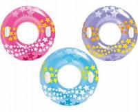 НАДУВНОЙ КРУГ 91СМ "ЯРКИЕ ЗВЕЗДЫ" 3 ЦВЕТА, ОТ 9 ЛЕТ, 59256