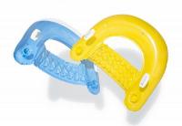 Надувное кресло-шезлонг для плавания 152х99см с ручками и подстаканником, до 100кг, 2 вида, 58859 