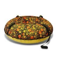 Санки-ватрушка с автокамерой Хохлома, 120см (ТЯНИТОЛКАЙ).