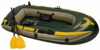 Двухместная надувная лодка Intex Seahawk-2 Set 68347