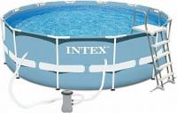 Каркасный сборный бассейн Intex Metal Frame Pool 366*122 с фильтром, лестницей, 26718 Каркасный сборный бассейн Intex Metal Frame Pool 366*122 с фильтром, лестницей, 26718