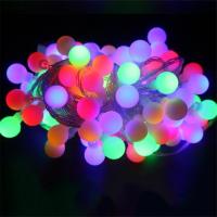 Гирлянда светодиодная шарики 2см 8м белый провод