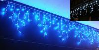 Светодиодная бахрома синяя 3х0,6м (домашняя)
