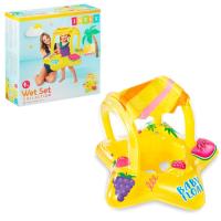 Надувные водные ходунки 81х79см "Фрукты" с тентом, Intex 56573 