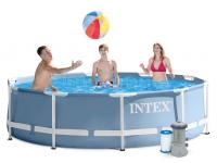 Каркасный сборный бассейн Intex Metal Frame Pool 305*76  с фильтром, 26702 Каркасный сборный бассейн Intex Metal Frame Pool 305*76  с фильтром, 26702