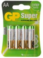 Элемент питания GP Super Alkaline LR6 AA бл 4