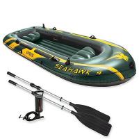 Надувная лодка "Seahawk 4" 351х145х48см, алюм.вёсла 137см, насос 68614, до 480кг, 68351 