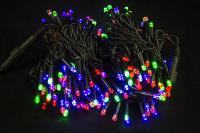 Светодиодная гирлянда 20м цветная  (200л) уличная