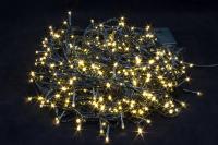 Светодиодная гирлянда 14м теплая белая с пультом (200л) домашняя