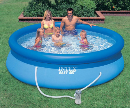 Надувной бассейн Intex Easy Set Pool с фильтр-насосом 396*84, 28142