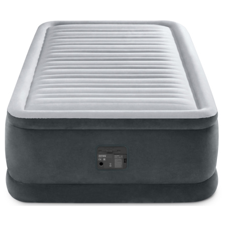 Односпальная надувная кровать 99х191х46см "Comfort-Plush" встр.нас. 220В, до 136кг, 64412