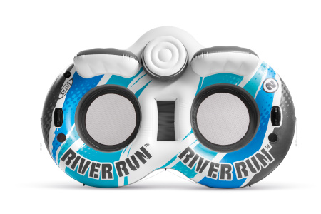 Надувной круг-кресло 243х157см "River Run" для двоих с подстаканником и холодильником, до 200кг,58837  