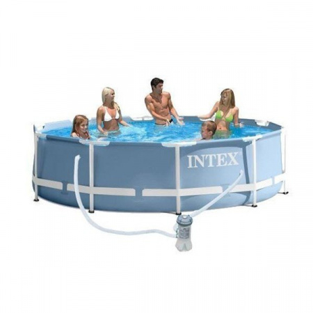 Каркасный сборный бассейн Intex Metal Frame Pool 366*76 с фильтром, 26712