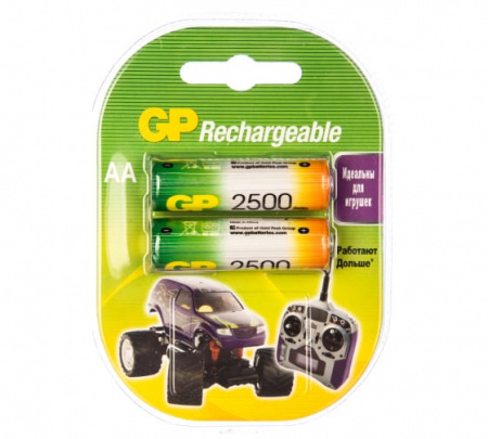 Аккумулятор GP LR6 AA 2500 mAh (уп 2 шт)