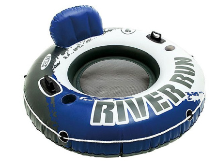 Надувной круг-кресло 135см "River Run 1" с ручками, до 100кг, INTEX 58825  