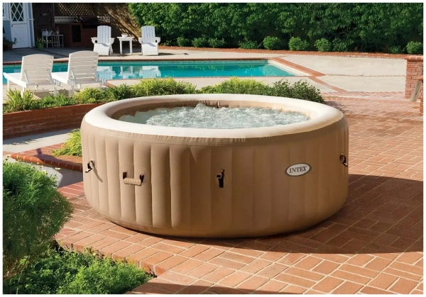 СПА-бассейн 145/196х71см "Bubble Massage" 795л, круглый, аэромассаж, Intex 28426 