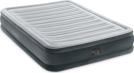 Полуторная надувная кровать 137х191х33см "Comfort-Plush" встр.нас. 220В, до 272кг, 67768