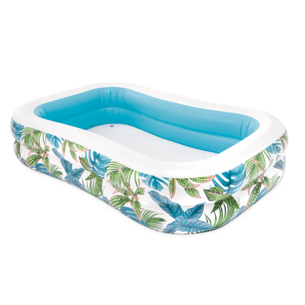 Детский надувной бассейн 229х152х48см "Тропики", 600л, от 3 лет, Intex 57177 