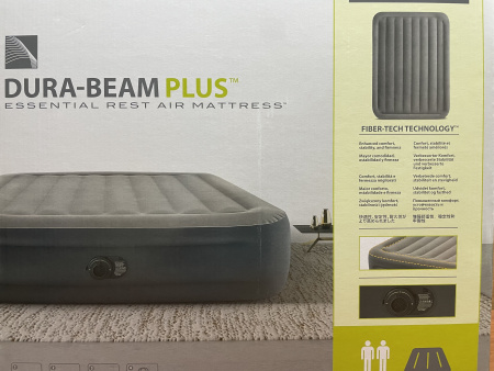 Двуспальная надувная кровать 152х203х46см "Essential" встр.нас. 220В, до 272кг, 64126