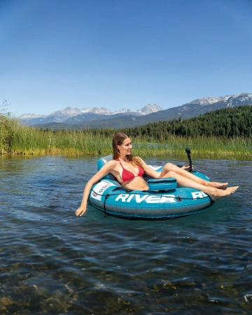 Надувной круг-кресло 140х132см "River Run 1" с ручками, до 100кг, ntex 56843 
