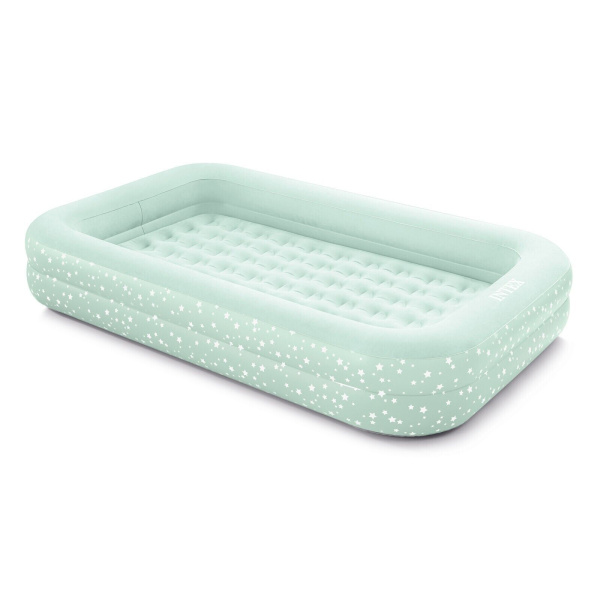 Детский надувной матрас 107х168х25см "Kidz Travel" с ручным насосом, 3-6 лет, Intex 66810 